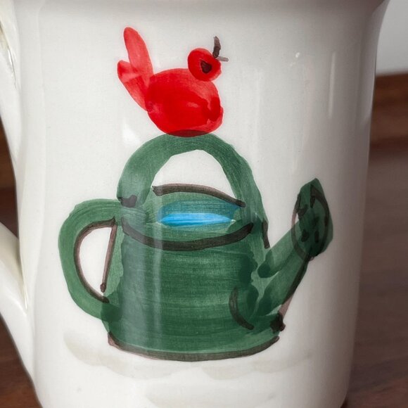 Vietri Old St. Nick Mug 2022 Limited Edition Santa & Bird Italy Made Christmas - Picture 6 of 12